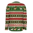 thumbnail image 4 of Antqov Womens Cardigan, Christmas Print Open Front Cardigans with Notched Lapel, Daily Trendy Relaxed Lightweight Comfy Casual Cardigan Jackets, 4 of 7