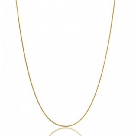 Silverplate Snake - Thin Flexible 025 Gauge 925 Sterling Silver 14K Gold Plated Snake Chain Necklace Women For Men Made In Italy 16 18 20 In