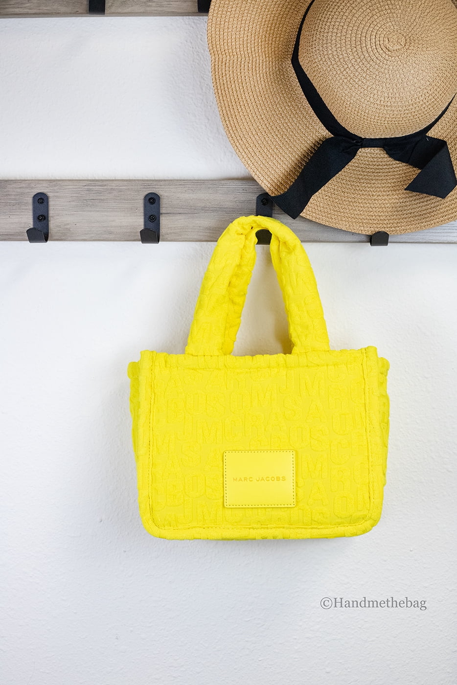Marc Jacobs Marc Jacobs The Monogram Terry Tote Small Golden Kiwi Shoulder Bag Women's Purse