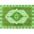 thumbnail image 1 of Ahgly Company Indoor Rectangle Abstract Green Modern Area Rugs, 2' x 4', 1 of 4