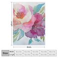 Chilfamy Flowers Cozy Blanket Soft Warm Throw Blanket for All Seasons