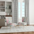 thumbnail image 2 of Designart "Greenery Leaves Plants Pattern" Upholstered Patterned Accent Chair and Arm Chair, 2 of 5
