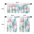 thumbnail image 4 of LALILO Kitchen Curtains and Valances Set of 3 36" Tropical Window Treatment Tiers for Window Decor, 4 of 5