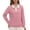 Pink, variant on Cute Sweater Women Patchwork Button Lapel Knitted Long Sleeve Loose Fit Pullover Tops Coffee