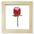 thumbnail image 1 of Red Carnation Flower Plant pattern Pantalla de escritorio de pared de fotograma cuadrado, 1 of 4