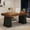 Black & Brown, variant on Tribesigns 55 Inches Executive Desk, Mid-Century Modern Home Office Desk with Double Trapezoid Base