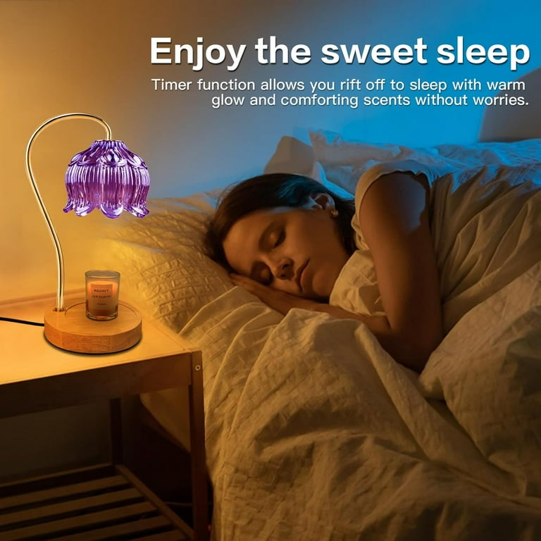 Guniata Kaarsenwarmer lamp, kaarswarmer met timer en dimmer, 4