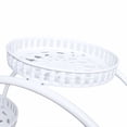 thumbnail image 5 of White Wrought Iron Plant Stand with Wheels – 6-Tier Rolling Flower Pot Holder for Living Room, Office, Yard, 5 of 7