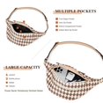 thumbnail image 5 of SUOSDEY Women Checkered Belt Bag Fashionable Crossbody Fanny Packs for Gift, 5 of 7