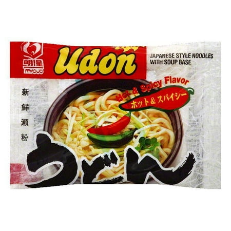 Myojo Hot & Spicy Flavor Japanese Style Udon Noodles, 7.22 OZ (Pack of