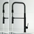 thumbnail image 2 of VIGO Sterling Single Handle Pull-Down Sprayer Kitchen Faucet in Matte Black, 2 of 14