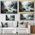 thumbnail image 4 of Designart "Cascading Waters in the Storm I" Landscapes Floater Framed Wall Art Print, 4 of 7
