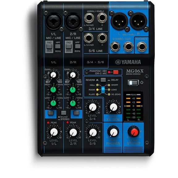 Yamaha MG06X - Analog mixer with SPX - 6-channel