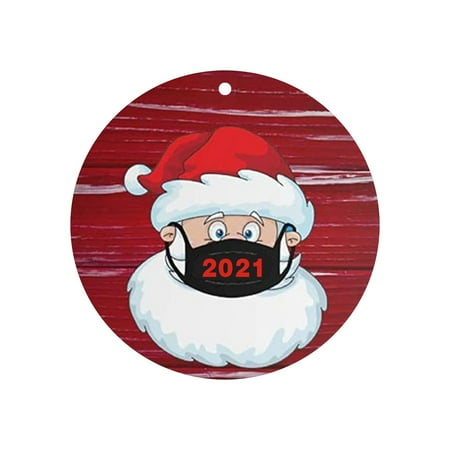 

WANYNG Hangs 2021 Christmas Santa Claus Anti-epidemic Prevention Pendant Crafts prevention decoration D