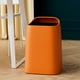 thumbnail image 5 of Yuarrent Cubo de basura de doble capa, sin tapa, estilo nórdico, 18L, para dormitorio, baño, organizador de dormitorio, adornos Suministros de limpieza para el hogar Naranja 18L, 5 of 6