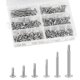 thumbnail image 1 of Tornillos autorroscantes, 210 Piezas Tornillos autoperforantes y Agrave; Tornillo de cabeza y agrave; Cabeza plana, tornillos de acero inoxidable, 11 Feliz Sencillez, 1 of 5