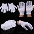thumbnail image 4 of White Work Glove, Superior Performance Professional Design White Cotton Gloves Wear Resistant Exquisite Workmanship Multifunctional  For Coin Jewelry Silver, 4 of 8
