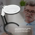thumbnail image 2 of Lampe de Bureau avec Loupe Éclairée par Prise US, Lampe Loupe avec Loupe Éclairée par Led, Loupe de Table Led pour Maquillage, Loupe à Main pour Lecture, 2 of 8