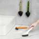 thumbnail image 1 of Juego de cepillos para limpieza de lechada 3 en 1 para azulejos de baño y cocina: fregador de plástico blanco, verde y amarillo con mango ergonómico, 1 of 6