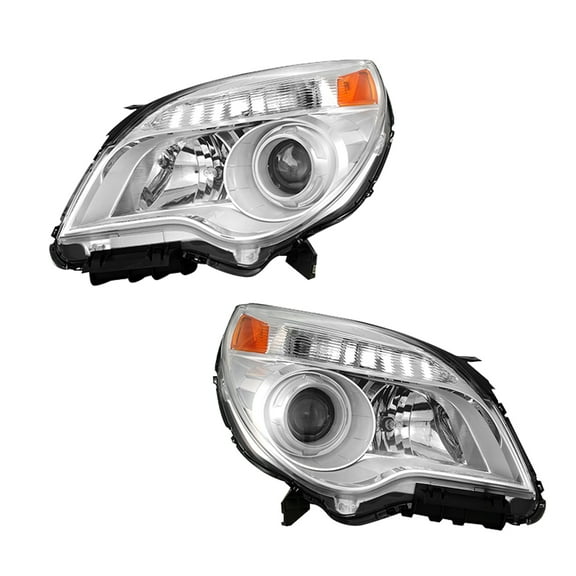 Headlights Assembly for 2010-2015 Chevrolet Equinox With bulb Halogen Headlight Assembly Pair Faros Delanteros