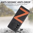 thumbnail image 4 of For Samsung Galaxy Z Fold 4 Case, PU Leather + PC Pattern Phone Cover Ultra Thin Anti-Drop Shockproof Protective Case, 4 of 4