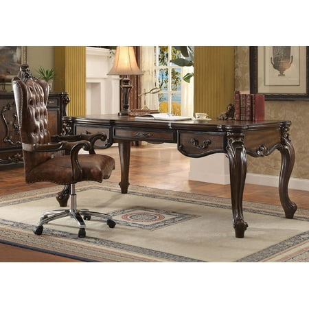 Simple Relax 1perfectchoice Versailles Elegant Office Writing Simple Relax 1perfectchoice Versailles Elegant Office Writing Executive Computer Desk Chair Pu Cherry Oak