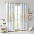 thumbnail image 3 of INTELLIGENT DESIGN Curtains Modern Blackout Metallic Animal Print, 50 x 84", White, 3 of 5