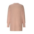 thumbnail image 3 of ShomPort Women Fashion Open Front Lantern Long Sleeve Cardigan Outwear Thick Knit Sweater, 3 of 6