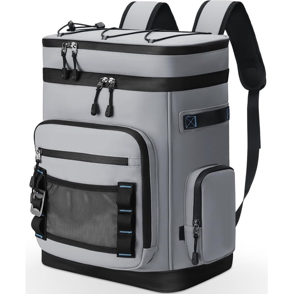 Hulongo Large Waterproof Insulated Cooler Backpack, 30L, 48Cans | Men & Women, Leak Proof, for Camping, Beach, Fishing, Picnic, Travel, Outdoor