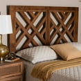 thumbnail image 5 of Baxton Studio Aliya Modern Walnut Brown Finished Wood King Size Headboard, 5 of 7
