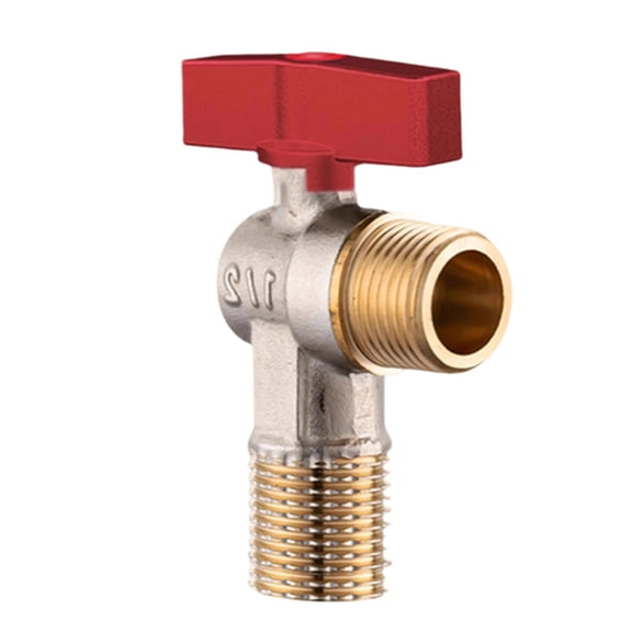 Water Flows Control Valves 1/2inch Turn Angle Stop Valves Hot/Cold Water Shut Off Valves for Heating and Plumbing Systems