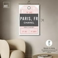 thumbnail image 5 of Glam Paris Airport Luggage Tag Canvas Coquette Trendy Art by Art Remedy, Gallery Wrapped, 24" x 36", 5 of 7