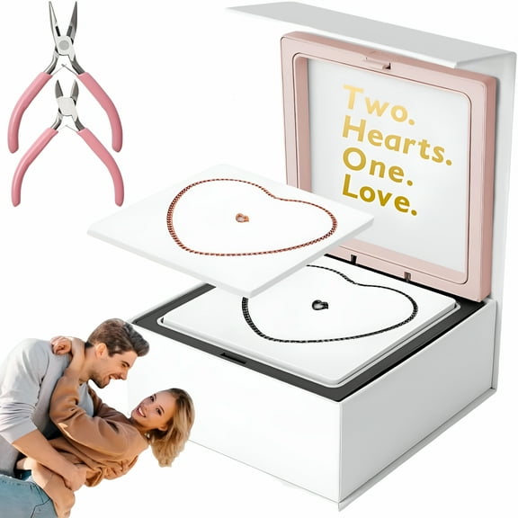 DESIGNICE Permanent Bracelet Kit, Locked Bracelets for Couples, DIY Bracelet Making for Couples, Permanent Jewelry, Valentine’s Day for His and Her Bracelets Jewelry Gifts