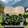 thumbnail image 3 of XYZCANDO Clover Shamrock Golf Cart Seat Cover - Non-Slip Washable Terry Cloth with 4 Storage Pockets for 2-Seat Golf Carts, 3 of 9