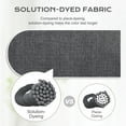 thumbnail image 6 of Aoodor  2 Pcs High Bcak Rocking Chair Cushion for Outdoor Indoor, Water Resistant & Fade Resistant Polyester Patio Adirondack Chair Cushion with Straps, 18" x 47", Dark Gray, 6 of 9
