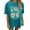 A-Blue, variant on Tiweut Casual T Shirts for Womens Round Neck Short Sleeve Floral Graphic Print Religious Pullover Tops,Army Green