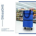 thumbnail image 3 of Collapsible Climbing Hand Cart Organizer Mobile Folding Cart Rolling Tool With Wheels Telescopic Handle Foldable Utility Bag Lightweight Groceries Trolley Bags For Daily Shopping  Camping, 3 of 7