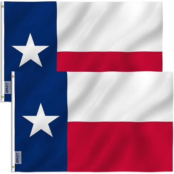 ANLEY Pack of 2 Fly Breeze 3x5 Foot Texas State Flag - Texas State Flags Polyester