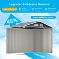 thumbnail image 6 of DISHUP Outdoor Storage Shed, 8x6 ft Metal Shed with Window＆Lockable Doors, Ideal for Backyard, Garden and Patio, 6 of 7