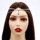 thumbnail image 5 of Qarigey Colgante de cristal, cadena para la frente, gota de agua, diamantes de imitación, colgante para el pelo, diadema, tocado, decoración de boda, Accesorio para el cabello Plateado Qarigey AP017758-02, 5 of 6