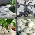 thumbnail image 5 of 38 lbs White River Rocks, 2-3 inch Polished Pebbles - Decorative White Stones for Indoor/Outdoor Use, Perfect for Plants, Vase Fillers, Aquariums, Fish Tanks, and Garden Landscaping, 5 of 8