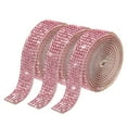 thumbnail image 1 of Unique Bargains 3Roll 1 Yard 8mm Self Adhesive Crystal Rhinestone Ribbon for Crafts Project, Light Pink, 1 of 5