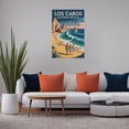 thumbnail image 5 of Retro Vintage Travel Poster Wall Art Divorce Beach Los Cabos Mexico Scenic Ocean Pacific Coast Romantic Landscape Canvas Poster, 5 of 8