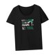 thumbnail image 5 of Camiseta para mujer, ropa de calle femenina, camisa de cuello redondo para compras en la calle, viajes SG, 5 of 7