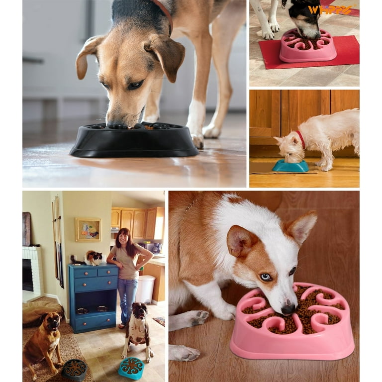 Puzzle Feeder Dog Bowl, Slow Feeder Dog Bowls for Dogs, Dog Bowl Slow  Feeder for Dry, Wet, and Raw Food, Dog Puzzle Dog Food Bowls for Large  Dogs,Pink