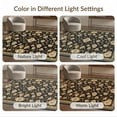 thumbnail image 6 of ODIKA 4'x6' Dark Brown Vintage Academia Gothic Washable Area Rug Faded Bloom Motif Rustic Border Southwest Frame Layout Non-Slip, Chair-Friendly, Flatwoven for Home Office, Under Desk, 6 of 6