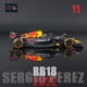 thumbnail image 2 of Bburago-coche de carreras de TORO ROJO, modelo de simulación RB18 1 # Verstappen 11 # Perez, colección de juguetes de aleación, 1:43, 2022, F1 Fivean unisex, 2 of 2