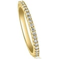 thumbnail image 3 of Pompeii 1/2Ct Diamond Eternity Ring Prong Stackable Wedding Band 14k Yellow Gold, 3 of 4