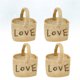 thumbnail image 3 of EeaseMX 4 bolsas de regalo con diseño de amor, cestas pequeñas para flores, bolsas decorativas de lino, cestas para guardar dulces, suministros para bodas y Navidad., 3 of 7