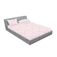 thumbnail image 2 of Sakura Fitted Sheet & Pillow Sham Set, Traditional Japanese Design of Cherry Blossom Pattern Pinkish Tones Print, Decorative Printed 3 Piece Bedding Decor, King, Pale Pink Lilac White, by Ambesonne, 2 of 2